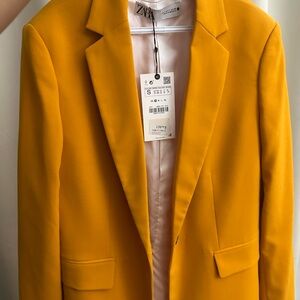 Zara Orange Blazer